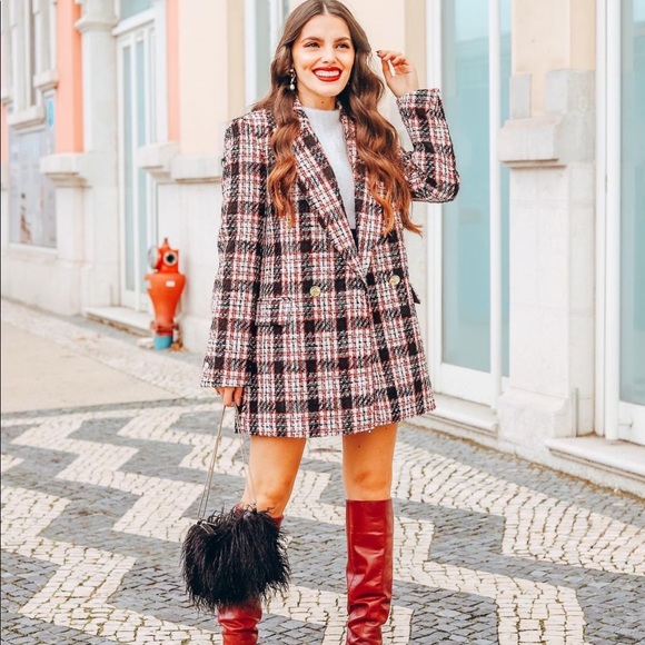 Zara double breast button blazer bloggers favorite - Picture 8 of 16